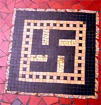 Swastika mosaic, Palais de la Porte Doré in Paris, France