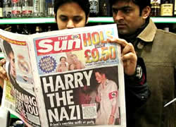 Price Harry makes the papers for appearing as a Nazi soldier at a fancy dress party